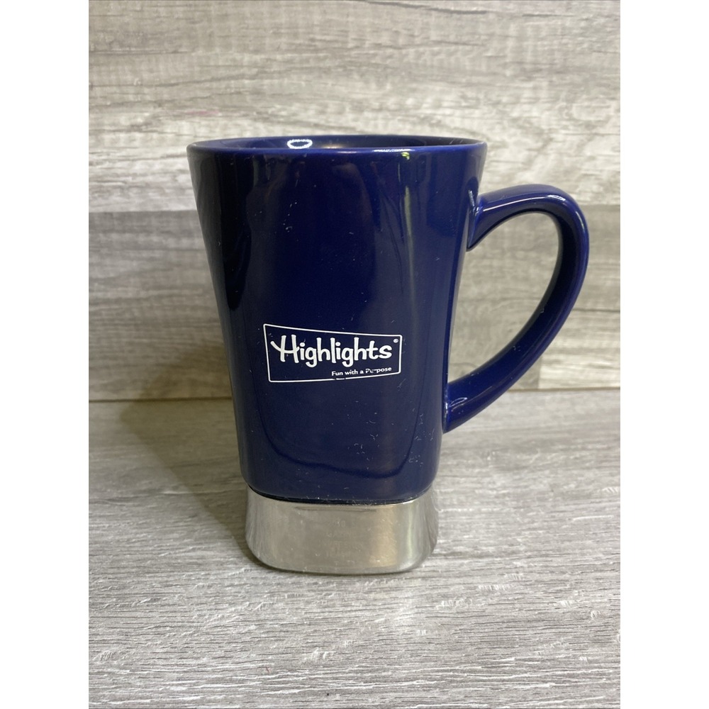 HIGHLIGHTS Stainless Steel Base 16 oz Coffee Mug 2010 Magazine Conversation Team